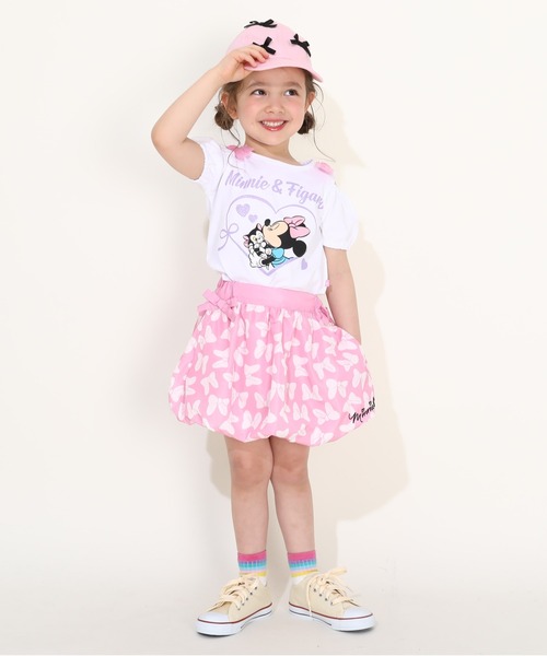 Disney(ディズニー)の「ディズニー リボン総柄バルーン スカート 0329K(スカート・キッズ・パープル/チェリーピンク・110cm/120cm/130cm/100cm)」の9枚目の写真