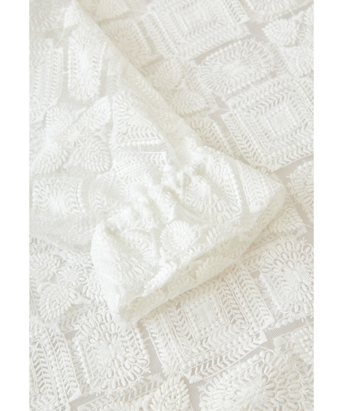near.nippon.（ニアーニッポン）の「＜near.nippon (ニアー ニッポン)＞チュール刺繍オーバーブラウス（シャツ/ブラウス・レディース・ホワイト系その他3・FREE）」の12枚目の写真
