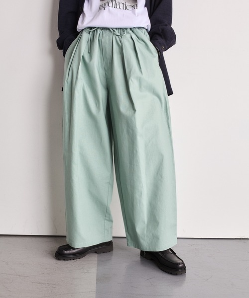 SHIPS.me(シップスミー)の「【ZOZO限定】SHIPS.me: 綿麻イージーワイドパンツ(その他パンツ・メンズ・ネイビー/ピンク/ライトグリーン・S-Regular/S-Short/XS-Regular/XS-Short/XL-Regular/XL-Short/L-Regular/L-Short/M-Regular/M-Short)」の2枚目の写真