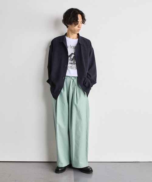 SHIPS.me(シップスミー)の「【ZOZO限定】SHIPS.me: 綿麻イージーワイドパンツ(その他パンツ・メンズ・ネイビー/ピンク/ライトグリーン・S-Regular/S-Short/XS-Regular/XS-Short/XL-Regular/XL-Short/L-Regular/L-Short/M-Regular/M-Short)」の6枚目の写真