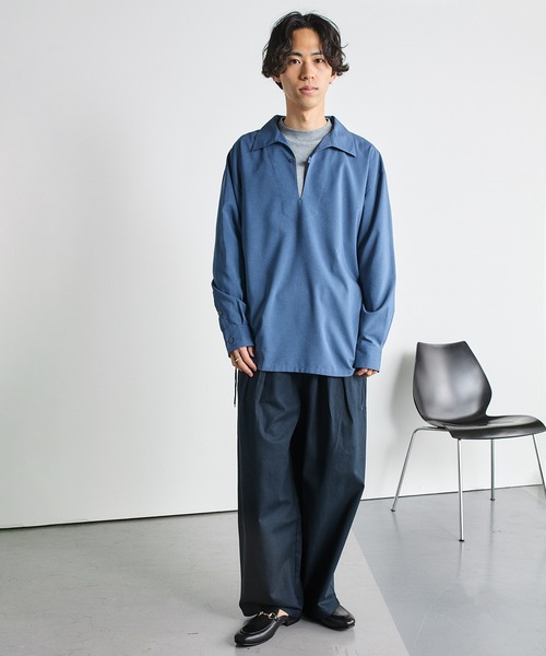 SHIPS.me(シップスミー)の「【ZOZO限定】SHIPS.me: 綿麻イージーワイドパンツ(その他パンツ・メンズ・ネイビー/ピンク/ライトグリーン・S-Regular/S-Short/XS-Regular/XS-Short/XL-Regular/XL-Short/L-Regular/L-Short/M-Regular/M-Short)」の5枚目の写真