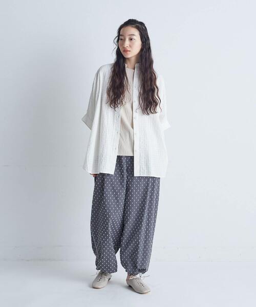 conges payes ADIEU TRISTESSE（コンジェ ペイエ アデュートリステス）の「【FAVE】ギンガムポンチョブラウス（シャツ/ブラウス・レディース・ブラウン/オフホワイト/ブルー・38）」の15枚目の写真