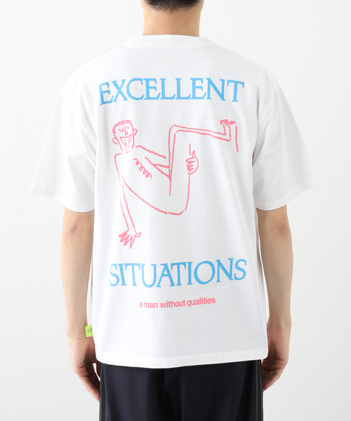 JOINT WORKS（ジョイントワークス）の「LOOSE JOINTS/ルーズ・ジョインツ CLAY ARLINGTON-ON THE LOOSE（Tシャツ/カットソー・メンズ・ホワイト/ブラック・LARGE/MEDIUM）」の3枚目の写真