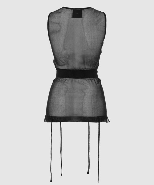 TAN（タン）の「2WAY SHEER TOPS（シャツ/ブラウス・レディース・ピンク/ブラック・FREE）」の3枚目の写真