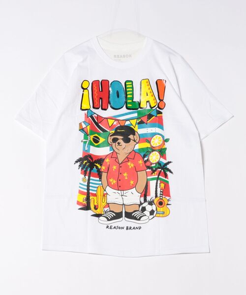 ARCHIVER(アーカイバ)の「【RS】【REASON CLOTHING】HOLA BEAR TEE(Tシャツ/カットソー・レディース・ホワイト・LARGE/MEDIUM)」の5枚目の写真