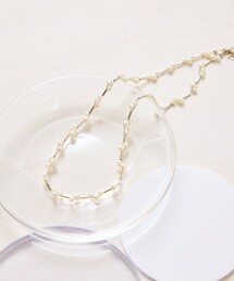 パールデザインショートネックレス