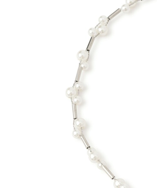 ROPE' PICNIC（ロペピクニック）の「パールデザインショートネックレス（ネックレス・レディース・ゴールド/シルバー・FREE）」の3枚目の写真