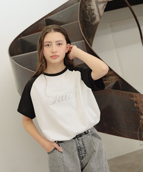 GLOBAL WORK(グローバルワーク)の「ヘビロッTEEドロスト半袖/324958(Tシャツ/カットソー・キッズ・オフホワイト/サックスブルー/ホワイト系その他・130cm/140cm/150cm/160cm)」の14枚目の写真