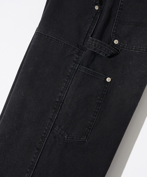 Firsthand(ファーストハンド)の「Firsthand/ファーストハンド フェード加工 ライトダックダブルニーペインターパンツ ヴィンテージ(その他パンツ・メンズ・ベージュ/ブラック・L/M)」の3枚目の写真