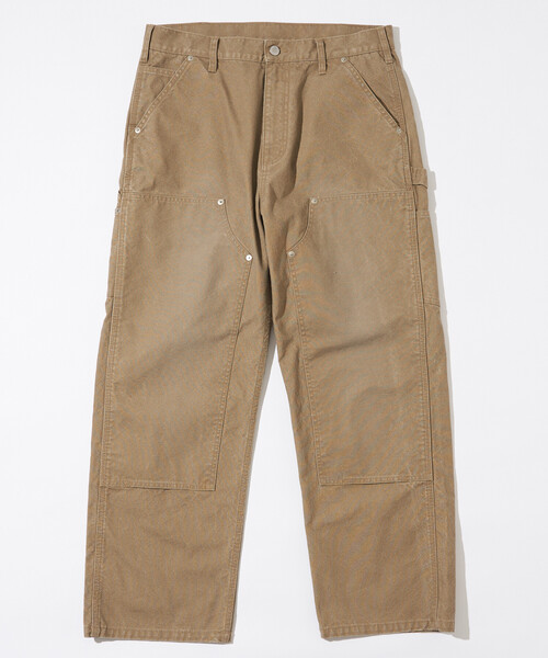 Firsthand(ファーストハンド)の「Firsthand/ファーストハンド フェード加工 ライトダックダブルニーペインターパンツ ヴィンテージ(その他パンツ・メンズ・ベージュ/ブラック・L/M)」の9枚目の写真