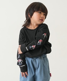 and D. petit main | 【365D.】袖プリントビッグ長袖Tシャツ(Tシャツ/カットソー)