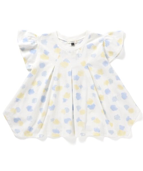 Seraph（セラフ）の「【ジュニア対応】イレヘム半袖トップス（Tシャツ/カットソー・キッズ・ピンク/ミント/オレンジ/アイボリー・80/90/100/110/120/130/140）」の3枚目の写真