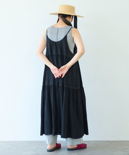 yuni ティアードジャンパースカート　ワンピース　スカート yuni（ユニ ）の「ティアードジャンパースカート（ジャンパー