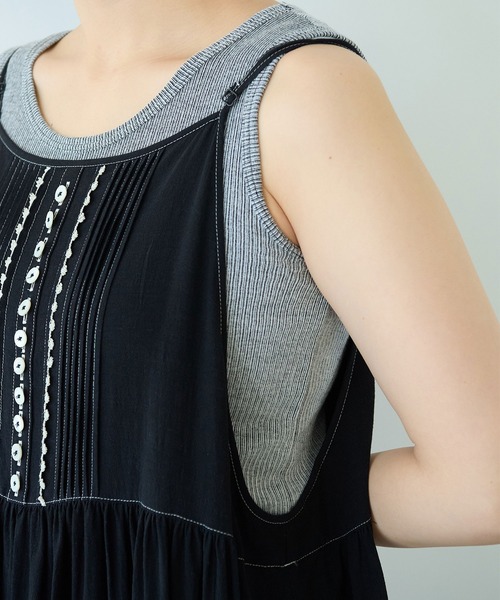 yuni ティアードジャンパースカート　ワンピース　スカート yuni（ユニ ）の「ティアードジャンパースカート（ジャンパー