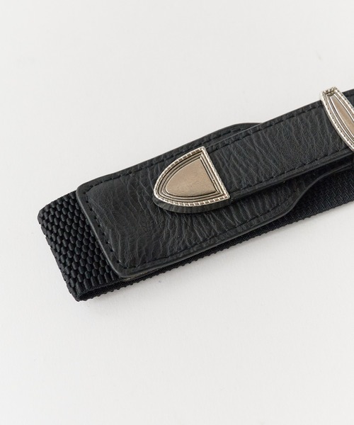 ROOPTOKYO（ループトウキョウ）の「Double buckle faux leather belt / ダブルバックル フェイクレザーベルト（ベルト・メンズ・ブラウン/キャメル/ブラック・FREE）」の7枚目の写真