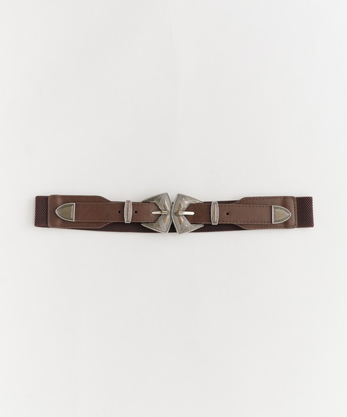 ROOPTOKYO（ループトウキョウ）の「Double buckle faux leather belt / ダブルバックル フェイクレザーベルト（ベルト・メンズ・ブラウン/キャメル/ブラック・FREE）」の12枚目の写真