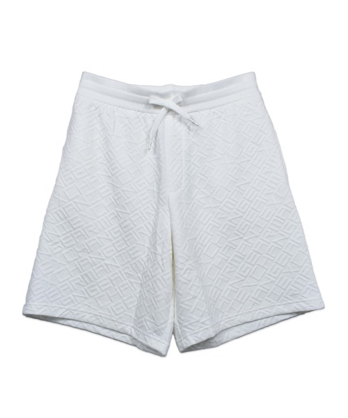 ARMANI EXCHANGE（アルマーニエクスチェンジ）の「【ARMANI EXCHANGE】AX オールオーバージャカードロゴ ハーフパンツ ジャガードショーツ（その他パンツ・メンズ・ブラック/ホワイト・2/3/1）」の2枚目の写真