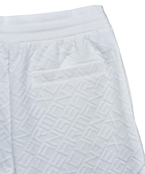 ARMANI EXCHANGE（アルマーニエクスチェンジ）の「【ARMANI EXCHANGE】AX オールオーバージャカードロゴ ハーフパンツ ジャガードショーツ（その他パンツ・メンズ・ブラック/ホワイト・2/3/1）」の6枚目の写真