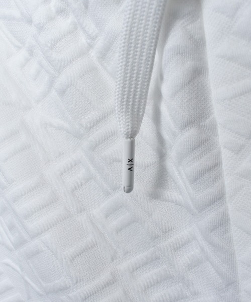 ARMANI EXCHANGE（アルマーニエクスチェンジ）の「【ARMANI EXCHANGE】AX オールオーバージャカードロゴ ハーフパンツ ジャガードショーツ（その他パンツ・メンズ・ブラック/ホワイト・2/3/1）」の9枚目の写真