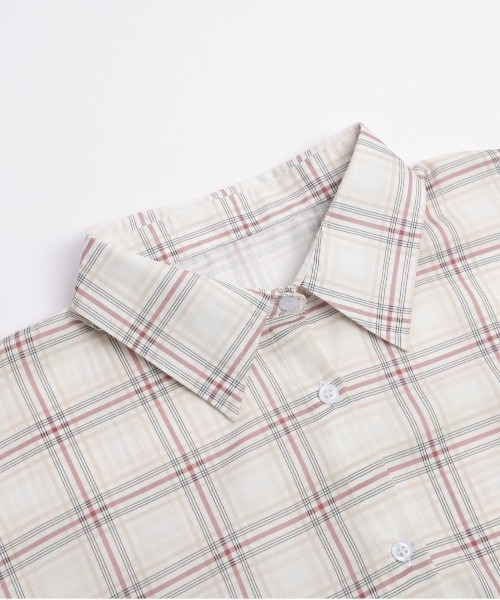 La-gemme（ラジェム）の「オーバーサイズ チェック柄シアーシャツ（シャツ/ブラウス・レディース・ベージュ/ブラック・フリー）」の19枚目の写真