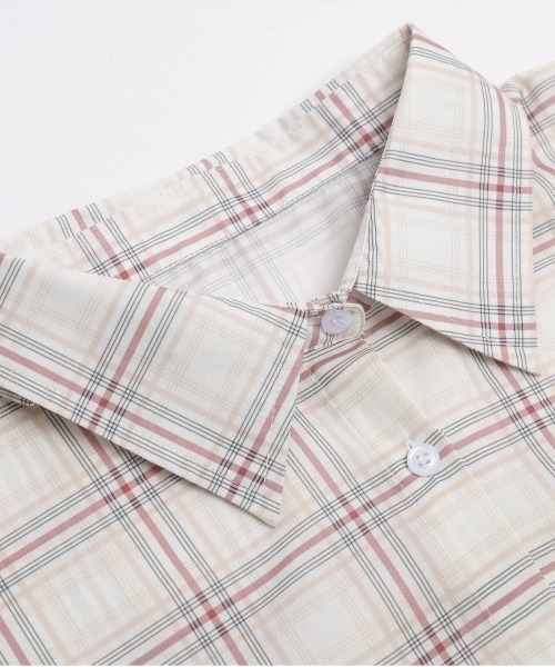 La-gemme（ラジェム）の「オーバーサイズ チェック柄シアーシャツ（シャツ/ブラウス・レディース・ベージュ/ブラック・フリー）」の20枚目の写真