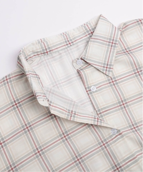 La-gemme（ラジェム）の「オーバーサイズ チェック柄シアーシャツ（シャツ/ブラウス・レディース・ベージュ/ブラック・フリー）」の21枚目の写真