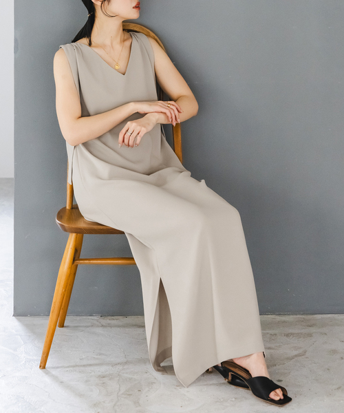 セール】【洗える】ウォッシャブルジョーゼット2wayワンピース