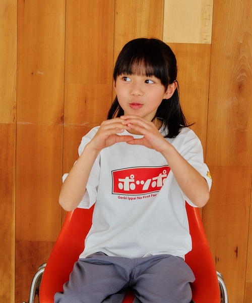 FOUND GOOD（ファウンドグッド）の「K/POPPOTシャツ（Tシャツ/カットソー・キッズ・ホワイト系5/グレー系8・120cm/140cm）」の4枚目の写真