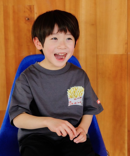 FOUND GOOD（ファウンドグッド）の「K/POPPOTシャツ（Tシャツ/カットソー・キッズ・ホワイト系5/グレー系8・120cm/140cm）」の9枚目の写真