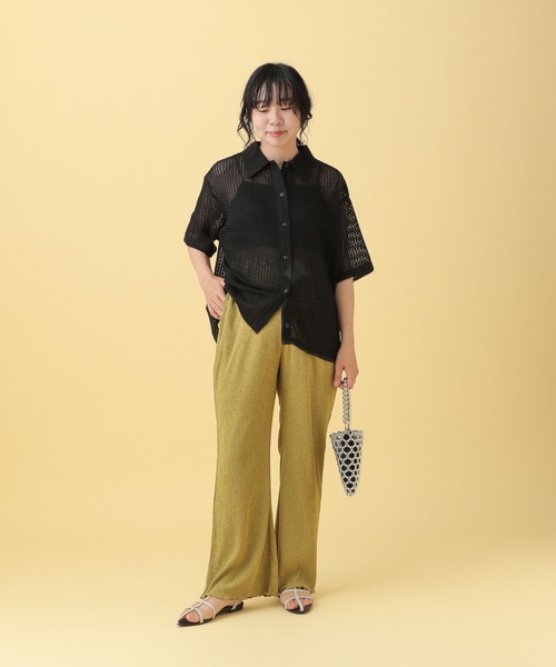 セール】【産前・産後対応】マタニティ／楊柳フレアパンツ