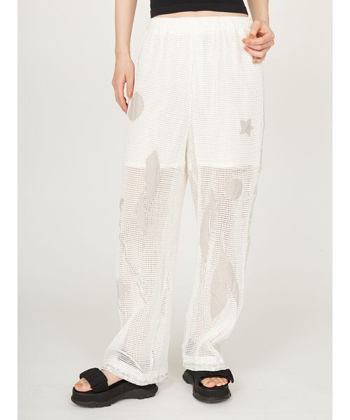 emmi(エミ)の「【emmi×Leo Lionni】 メッシュパンツ(その他パンツ・レディース・ブラック/ホワイト/グリーン・0/1)」の5枚目の写真