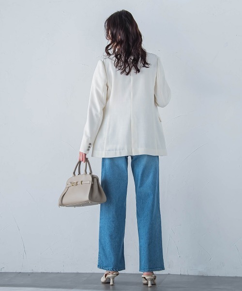 LAUTREAMONT（ロートレアモン）の「【JAPAN BLUE JEANS】ワイドパンツ≪洗濯機で洗える≫（デニムパンツ・レディース・ネイビー/ライトブルー・9号/11号/7号）」の10枚目の写真