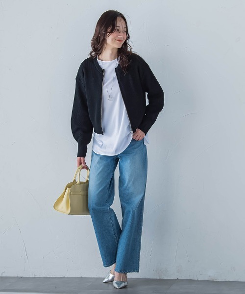 LAUTREAMONT（ロートレアモン）の「【JAPAN BLUE JEANS】ワイドパンツ≪洗濯機で洗える≫（デニムパンツ・レディース・ネイビー/ライトブルー・9号/11号/7号）」の20枚目の写真