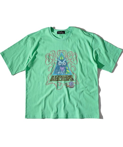 ALDIES（アールディーズ）の「Owl Big T / アウルビッグT（Tシャツ/カットソー・メンズ・ホワイト/ブルー/グリーン・FREE）」の22枚目の写真