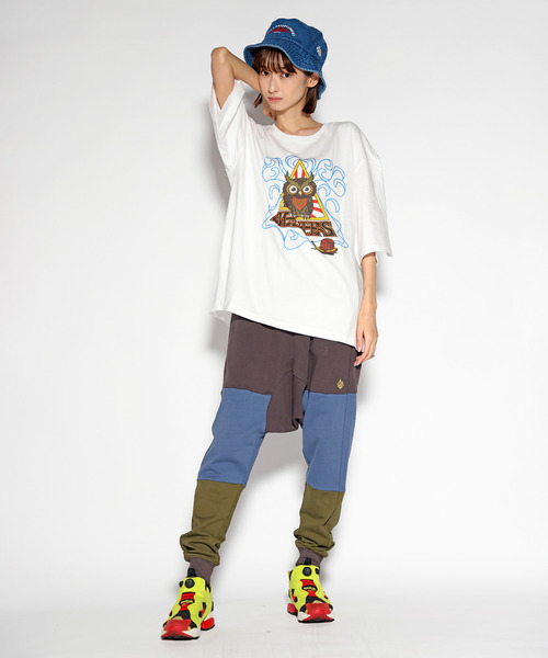 ALDIES（アールディーズ）の「Owl Big T / アウルビッグT（Tシャツ/カットソー・メンズ・ホワイト/ブルー/グリーン・FREE）」の19枚目の写真