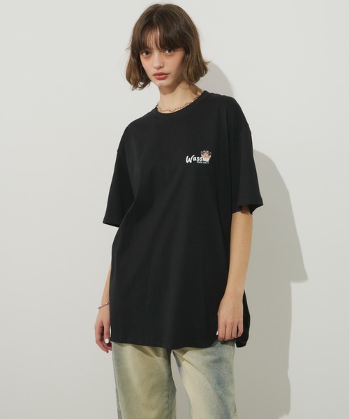 Unitage(ユニテージ)の「ネコフレンズTEE(Tシャツ/カットソー・レディース・ブラック/ホワイト・FREE)」の8枚目の写真