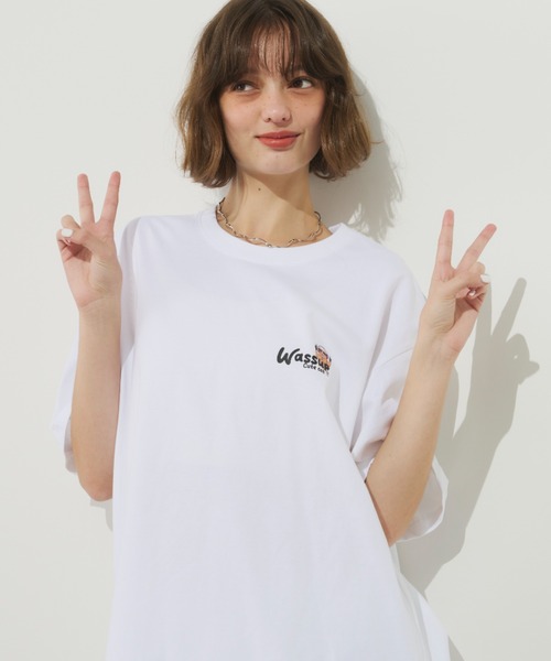 Unitage(ユニテージ)の「ネコフレンズTEE(Tシャツ/カットソー・レディース・ブラック/ホワイト・FREE)」の12枚目の写真