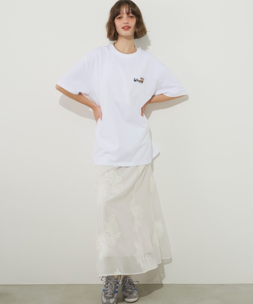Unitage(ユニテージ)の「ネコフレンズTEE(Tシャツ/カットソー・レディース・ブラック/ホワイト・FREE)」の18枚目の写真