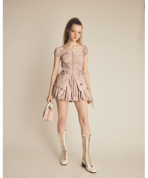 FURFUR（ファーファー）の「【FILAコラボ】バルーンスコート（スカート・レディース・ブラック/ホワイト/ピンク・FREE）」の5枚目の写真