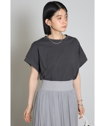 【接触冷感】天竺コットンハーフスリーブTシャツ