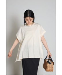 【接触冷感】天竺コットンハーフスリーブTシャツ