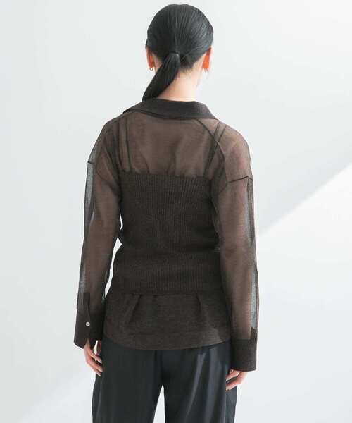 ラミー混スキッパーシアーニット ラミー混スキッパーシアーニット[URA5-22T022]｜URBAN RESEARCH