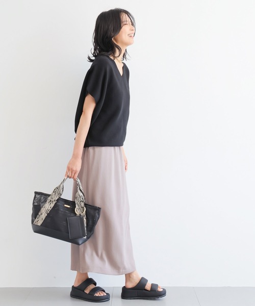 BARNYARDSTORM（バンヤードストーム）の「BARNYARDSTORM / ジャガードテープメッシュトート（トートバッグ・レディース・ブラック系その他/チャコールグレー/ブラック系その他2/ホワイト・FREE）」の21枚目の写真