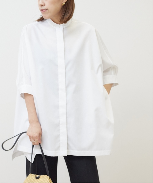 journal standard L'essage（ジャーナルスタンダードレサージュ）の「《追加2》1/60ブロードドルマンシャツ（シャツ/ブラウス・レディース・ライトブルー/ブルー系その他/ホワイト・FREE）」の5枚目の写真