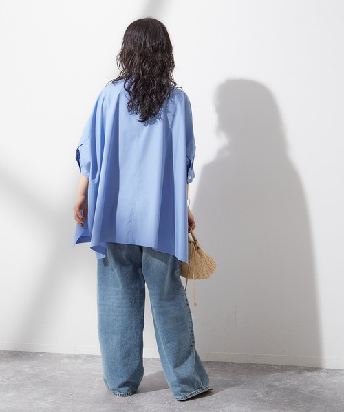 journal standard L'essage（ジャーナルスタンダードレサージュ）の「《追加2》1/60ブロードドルマンシャツ（シャツ/ブラウス・レディース・ライトブルー/ブルー系その他/ホワイト・FREE）」の9枚目の写真