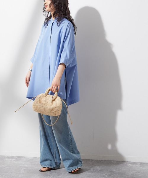 journal standard L'essage（ジャーナルスタンダードレサージュ）の「《追加2》1/60ブロードドルマンシャツ（シャツ/ブラウス・レディース・ライトブルー/ブルー系その他/ホワイト・FREE）」の10枚目の写真