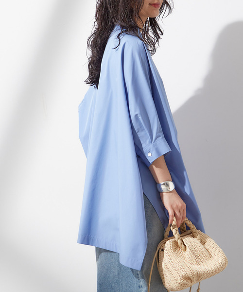 journal standard L'essage（ジャーナルスタンダードレサージュ）の「《追加2》1/60ブロードドルマンシャツ（シャツ/ブラウス・レディース・ライトブルー/ブルー系その他/ホワイト・FREE）」の11枚目の写真