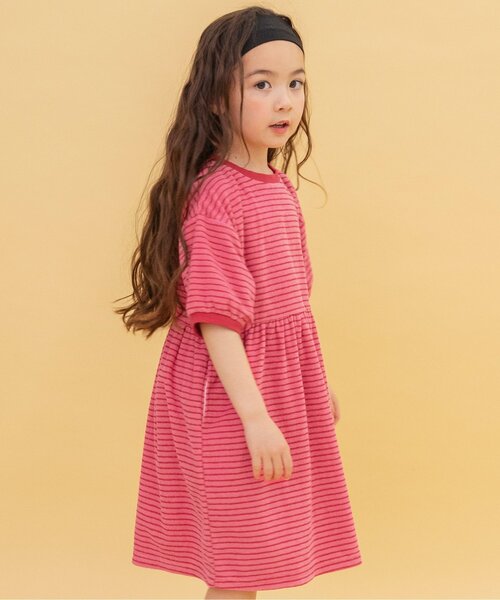 （新品）nagonstans ボーダーワンピース セール】【WEB限定】パイルボーダーワンピース（ワンピース
