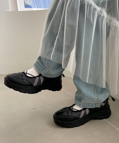 WEGO(ウィゴー)の「WEGO/ドローコードベルクロシューズ(スニーカー・レディース・レッド/ホワイト/ブラック・MEDIUM/LARGE)」の8枚目の写真