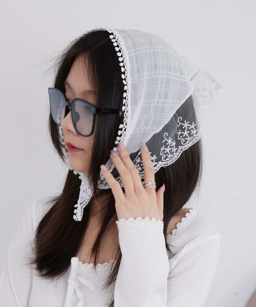 CA4LA花柄刺繍リバーシブル バブーシュカ - メルカリ